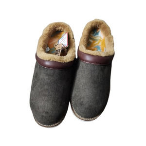 Sanuk Tan and Brown Fleece-Lined Slippers